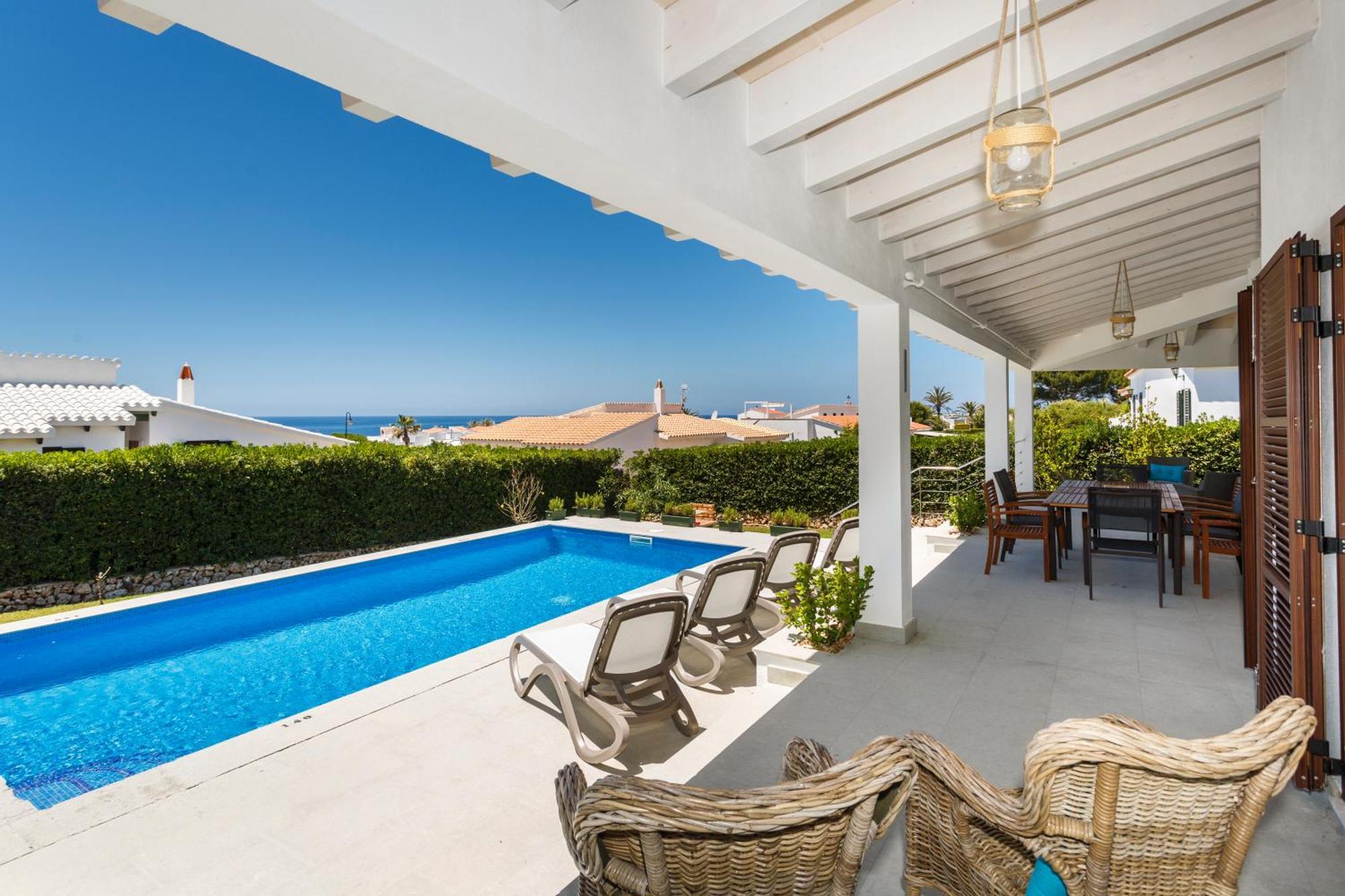 Bini Sole - Villa De Lujo Con Piscina En Menorca Бинибека Экстерьер фото